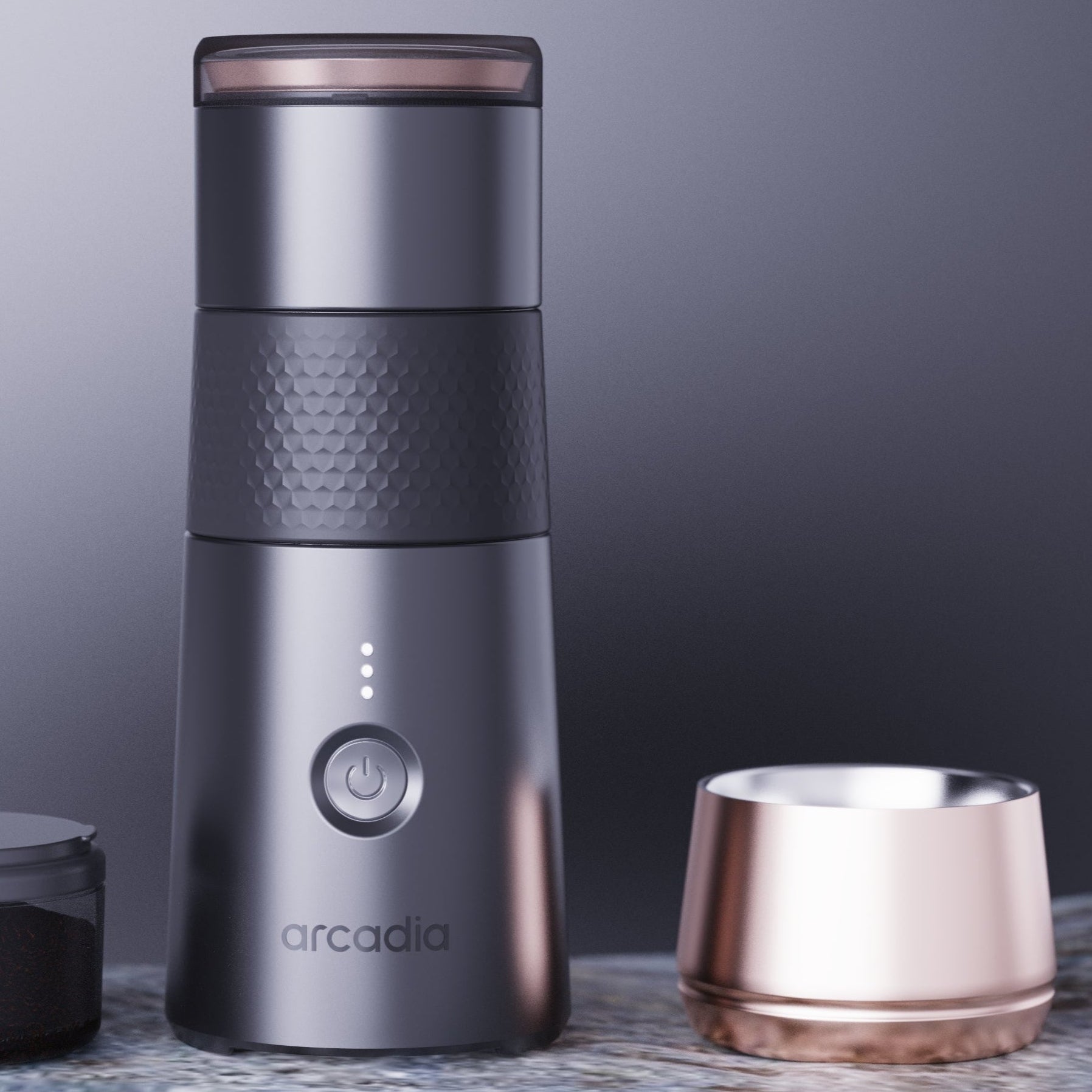 Arcadia Go Rechargeable Portable Turkish Coffee Maker, Black