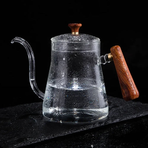 DecorBites™ Glass Coffee Pot Hand Drip Kettle Accessories