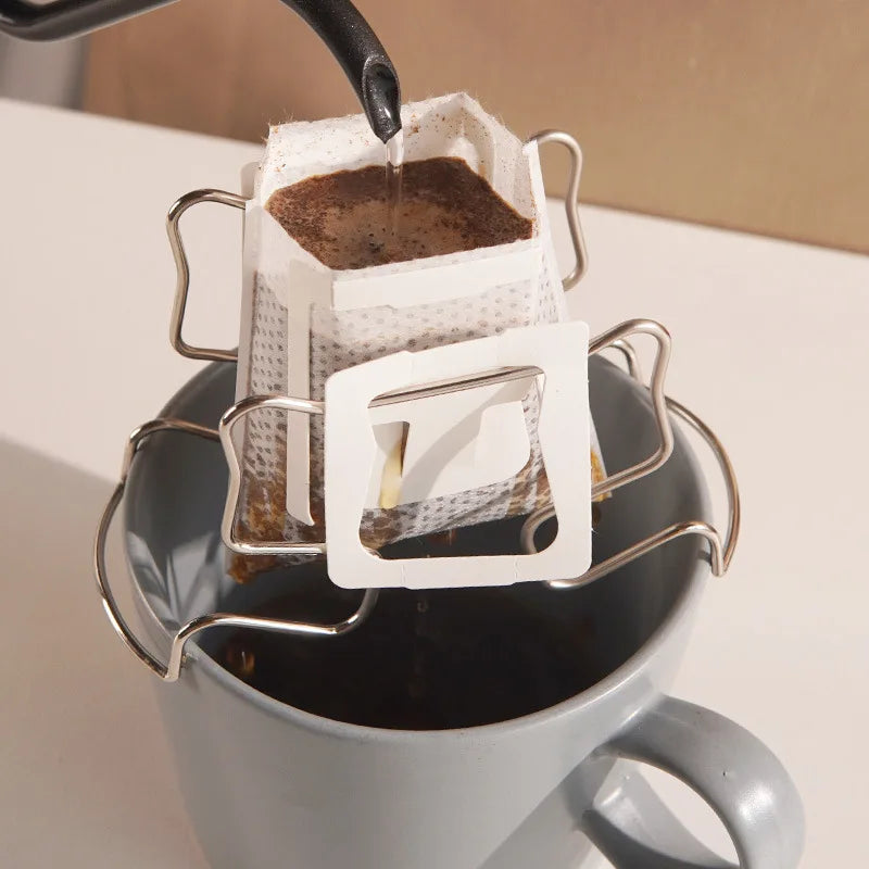 DecorBites™ Disposable Coffee Filter Cup Drip Bag, Paper Hanging Ears Pour Over Brewer